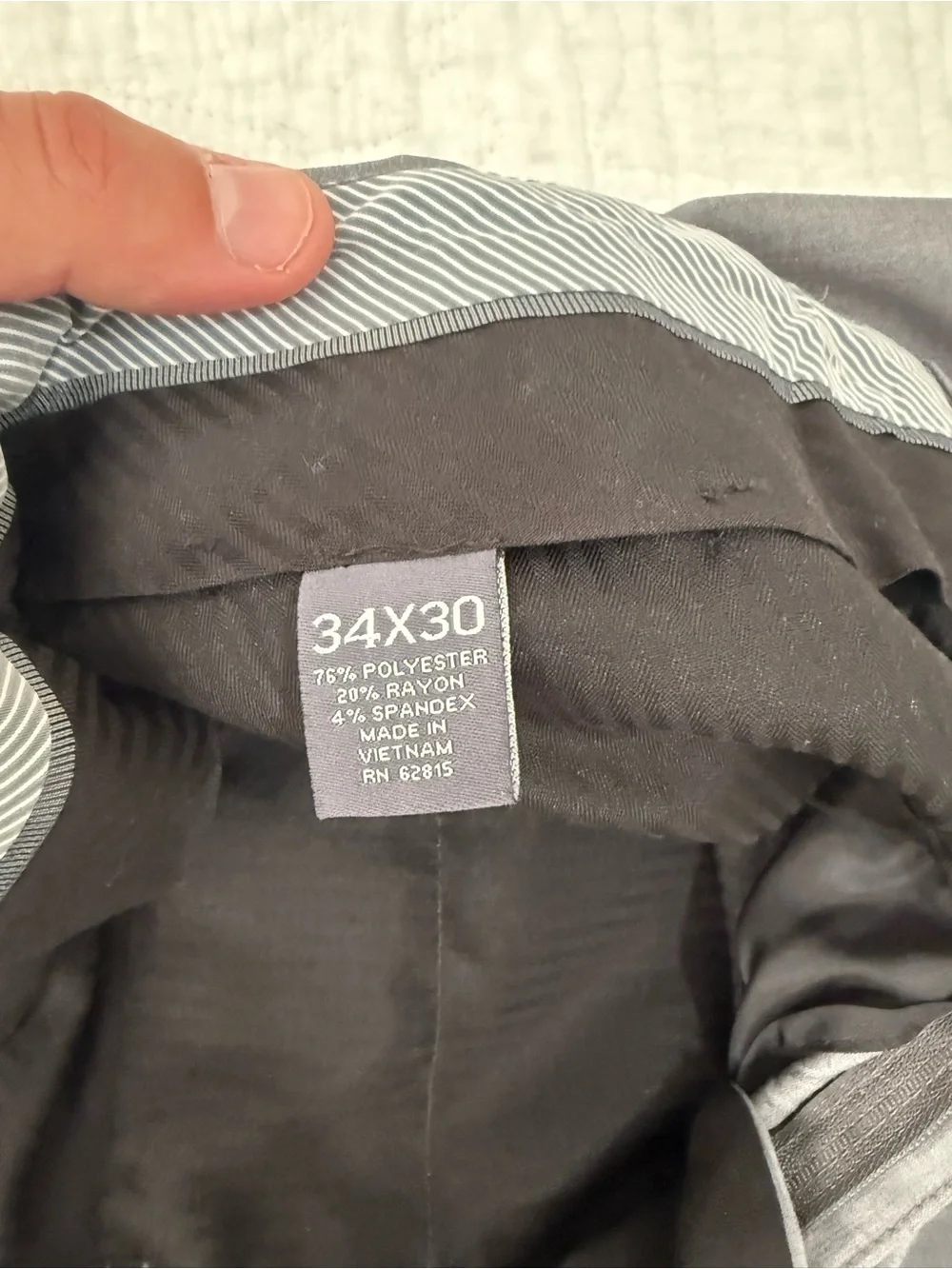 Madison Light Gray Men's Two-Button Suit Blazer